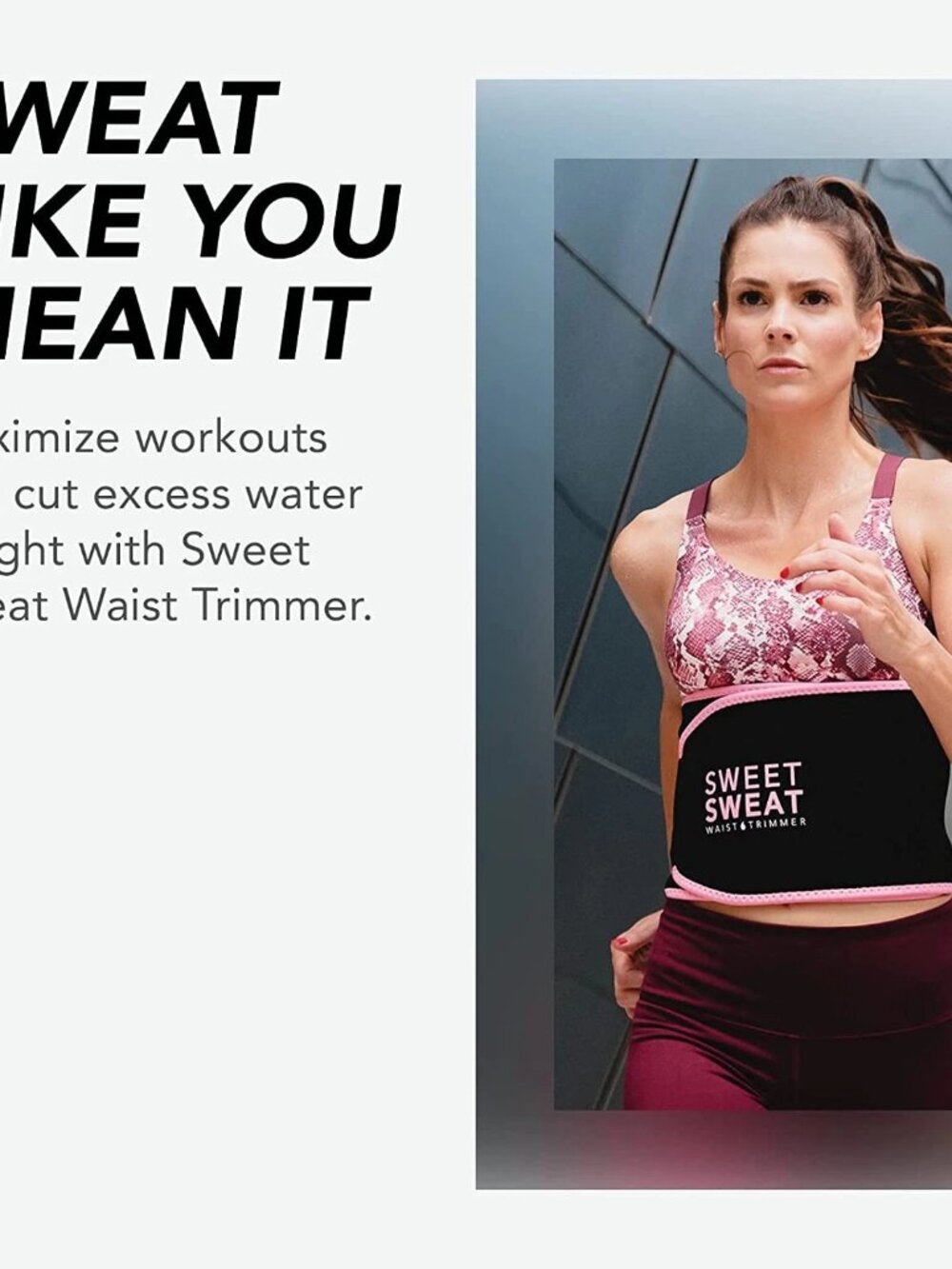 （XL）Sweet Sweat Waist Trimmer for Women and Men - Sweat Band Waist Trainer for